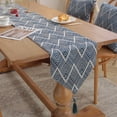 thumbnail image 4 of 13 x 70 ", patrón ondulado Mesa de comedor Mantel Adecuado para café Mesa auxiliar larga de granja Cocina alta Mesa de té/café Decoración de restaurante para fiestas, 4 of 5