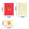 thumbnail image 2 of Leather Photo Album Whatsign Chinese New Years Cards 2025 3D Up Cards Year Of The Greeting Cards New Year Cards For Kids Family Friends Spring Festival Happy Chinese New Year Car,Gold Party Greeting, 2 of 4