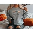 thumbnail image 3 of Boho Heart Teacher Sweatshirt, 3 of 6