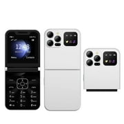 Broisae P20 Dual SIM Flip Mobile Phone 2G GSM Net Blacklist Auto Call Record FM Radio Flashlight Speed Dial TypeC Port 3.5mm Jack