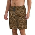 thumbnail image 2 of Kdxio Leopard Pattern Mens Casual Shorts - Drawstring Summer Beach Sports Shorts for Men, 2 of 9