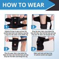 thumbnail image 2 of Dynamic Gear Open Patella Knee Brace, Dual Aluminum Stability Hinges - Padded Neoprene Adjustable Compression Support for Meniscus Tear, ACL, Strains, Knee Pain, Arthritis, 2 of 8