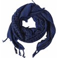 thumbnail image 3 of Shemagh Bufanda militar táctica del desierto, 70% algodón Keffiyeh cuello bufanda para hombres y mujeres (azul), 3 of 4