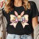 thumbnail image 2 of Camiseta de Cuello Redondo de Manga Corta de la Mujer, Top de Moda para Invierno Y Primavera Impresa de Navidad Casual 3/4, 2 of 7