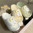 thumbnail image 4 of Women Summer Flip Flop Cute Cartoon Duck Slippers Couples Indoor Bathroom Anti-slip Outdoor Soft Thick Platform Beach Sandals, 4 of 6