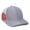 Ln Heathered Grey/tx, variant on Outdoor Cap OC771PM Slight Pre-Curved Visor-Black/Mexican Flag