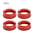 thumbnail image 2 of Fauful 4Pcs Red Car A/C Climate Control Ring Knob Trim Cover For Toyota Tacoma 2016-2020, 2 of 5