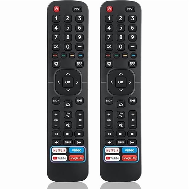 xixishop for Hisense-TV-Remote Replacement, Universal Remote Control for All Hisense Smart TVs【Pack of 2】