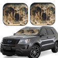 thumbnail image 1 of Fotbe Ancient Skull Cave Landscape Juego de 2 Piezas de Parasoles para Parabrisas | Bloqueador Solar para Auto | Accesorios Plegables para Protección Solar Interior-Medium, 1 of 6