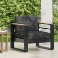 thumbnail image 5 of GIOVANNA CLUB CHAIR,Metal & Wood Main Material,Black,32.00” W x 27.50” D x 24.75” H.Suitable for balconies,Suitable for living rooms, 5 of 14