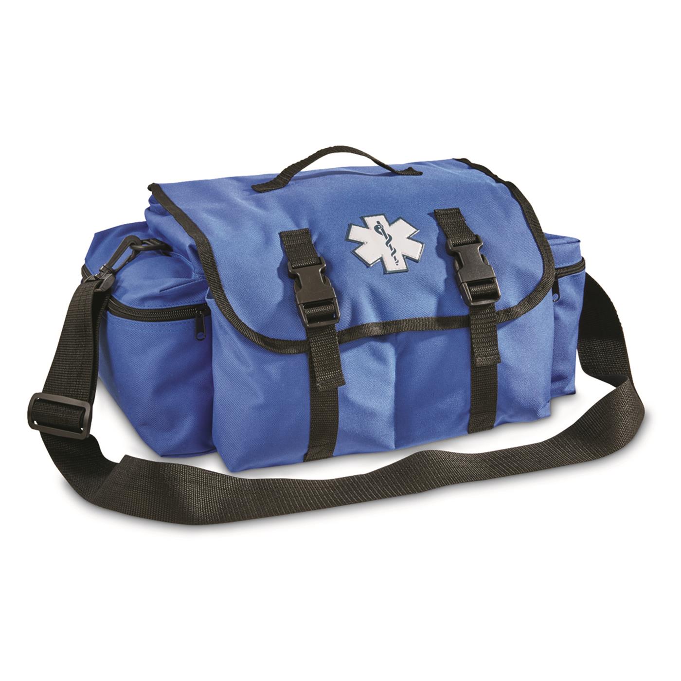 Elite First Aid Pro-II Trauma First Aid Bag, 247 Piece Blue