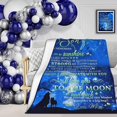 thumbnail image 2 of Son Gift Blanket from Mom, to My Son Blanket, Son Gifts from Mom Mother, Son Gifts in Fathers Day, Wolf Throws Blanket Super Soft Flannel Blanket for Graduation Birthday Gifts 60''x50'', 2 of 5