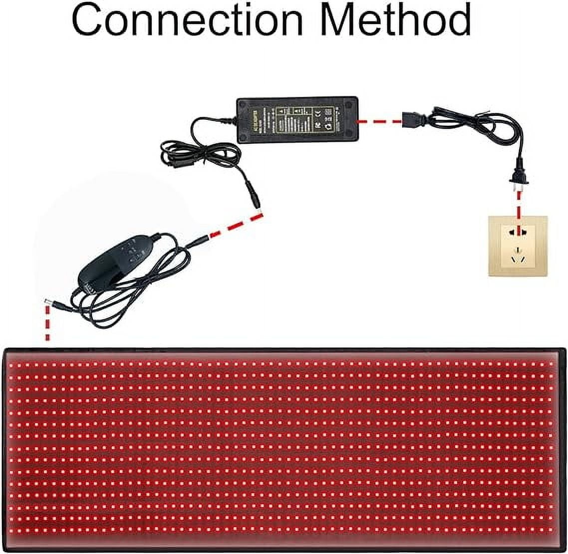 HELENTEX 63’x 23.6’Large Red Light Pad,Red Light Mat(Black)