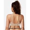 thumbnail image 3 of Sostén inalámbrico push up COCOMARTS con borde festoneado, nude, talla grande, 3 of 5