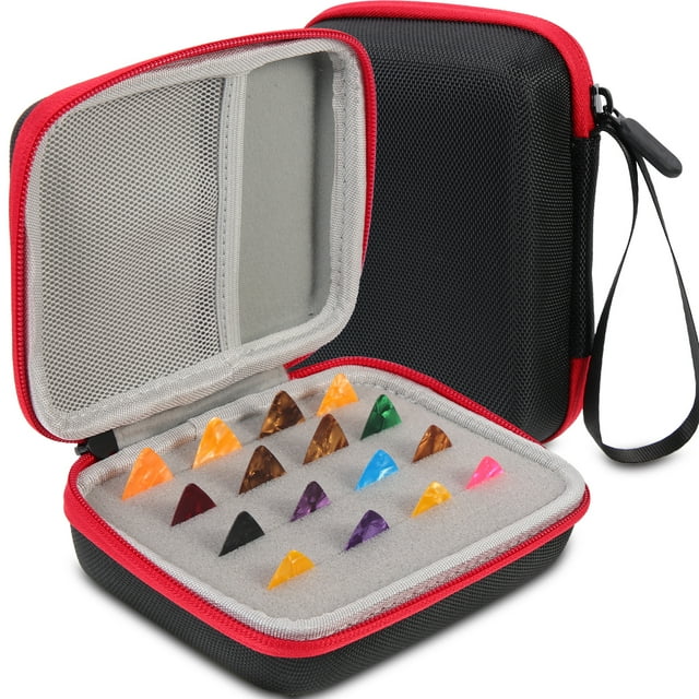 1 Ensemble de Pics de Guitare avec Étui de Rangement, Support Pratique pour Pics de Guitare