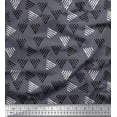 thumbnail image 1 of Soimoi Cotton Duck Fabric Triangle Block Print Sewing Fabric Yard 42 Inch Wide, 1 of 1