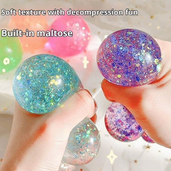 Vggrvlo Under 5 Sensory Fidget Toys for Anxiety Classroom Prizes Squeeze Ball Ages 3 to Adult