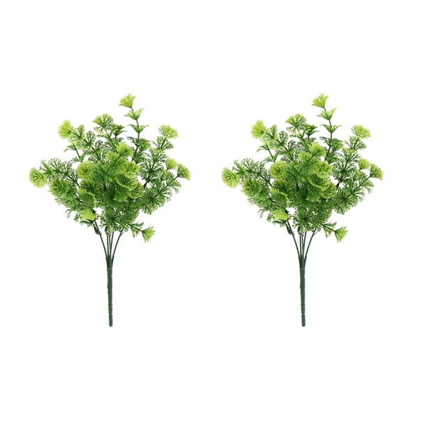2 paquetes de arreglos florales artificiales para interior y exterior, simulación artificial, relleno para cada rincón del hogar