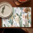 thumbnail image 5 of Pioneer Flower Floral Print Pattern Summer Placemats Table Placemats Set Of 4-Linen Kitchen Washable Placemats Table Mats 12x18 Inch Non-Slip Heat Resistant, 5 of 6