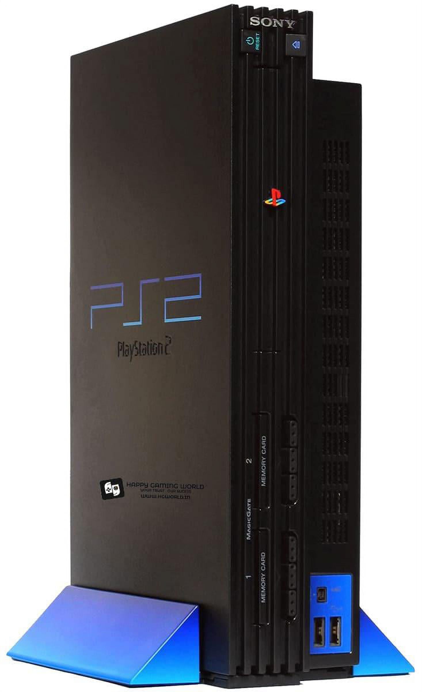 Restored Black PlayStation 2 PS2 Fat Console (Refurbished)