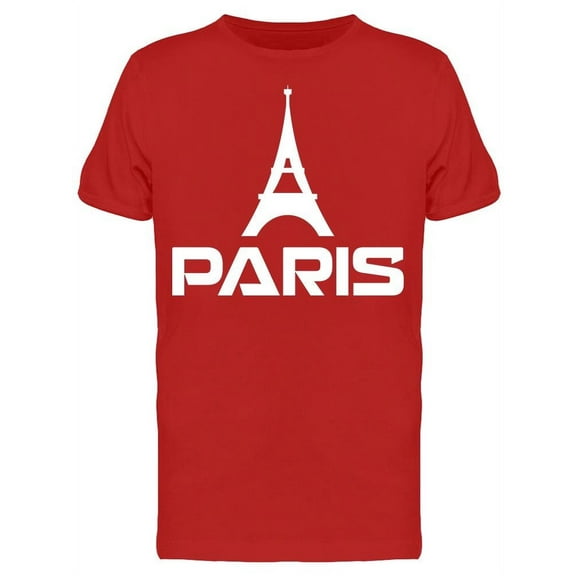 Paris  And Eiffel Tower T-Shirt Men -Image by Shutterstock, Male Medium