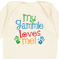 thumbnail image 4 of Inktastic Gammie Loves Me Grandkids Boys or Girls Long Sleeve Baby Bodysuit, 4 of 5