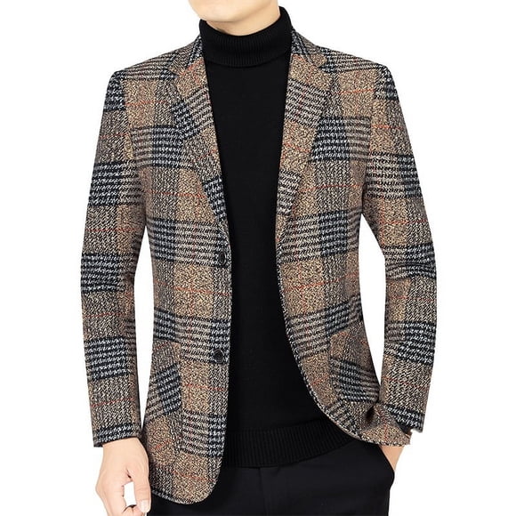 Traje de primavera Chaqueta de hombre Ropa casual de hombre de mediana edad Traje pequeño casual de papá de primavera y otoño
