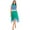 Green&Blue, variant on YEAHDOR Womens Color Block Split Hem Dance Dress Costume Lyrical Contemporary Dancewear Blue S