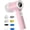 Pink, variant on Electric Spin for Bathroom Cleaning, Cordless Shower with 6 Brush Heads, -Direction Rotation, Handheld Cleaning Brush for Grout, Tile, Tub, Sink & Corners, White