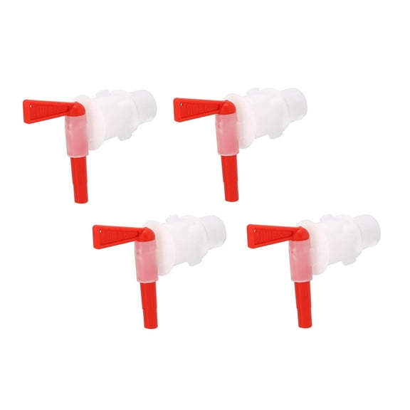 AquaNation BPA Free Food Grade Safe Plastic Bottling Beer Fermentation Bucket Keg Wine Barrel Spigot Spout Tap No Spill Faucet For Homebrew Wine Making Soda Carbonated Drinks Beverage Urn (Pack of 4)