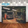 thumbnail image 3 of Old Garage Backdrops for Photography,9x6FT,Car Repair Backgrounds,Themed Party Photo Booth Studio Props LUZZ541, 3 of 5