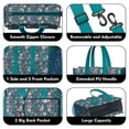 thumbnail image 3 of Teacher Tote Bag,Pioneer Flower Floral Print Pattern Teacher Utility Tote Bag,Large Work Tote Bags for Women with Multiple Pockets,Top Zipper Closure,13.8x10.6x6.7 Inch, 3 of 5