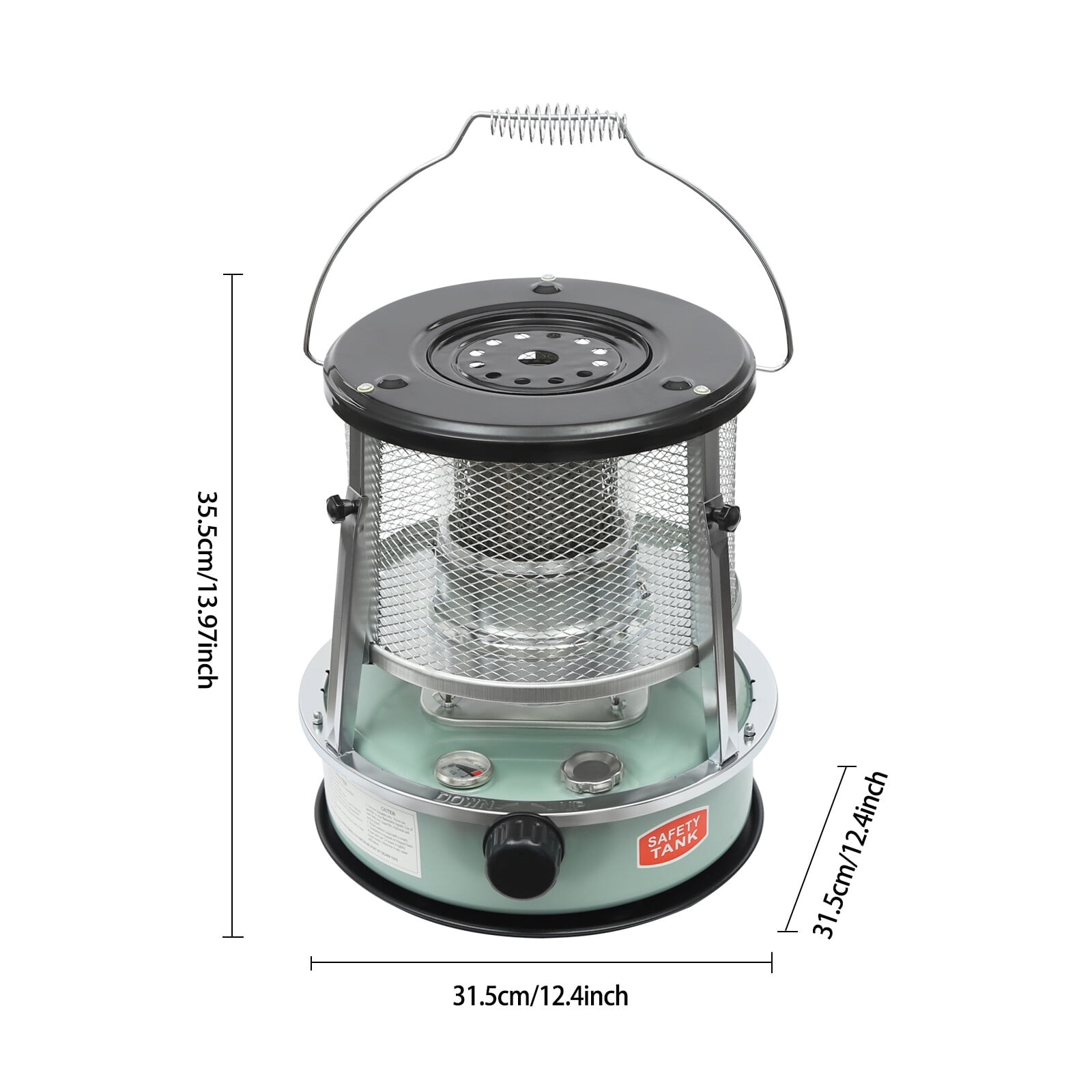 4.6L/1.22 Gallon Outdoor Camping Kerosene Heater Portable Kerosene Stove 9000BTU