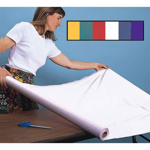 Plastic Table Cover Roll, 40" x 100', Purple