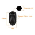 thumbnail image 2 of Uxcell Ball Point Set Screws, M6 x 10mm High Carbon Steel Metric Spring Hex Socket Grub Screw 20 Pack, 2 of 7