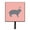 Pink, variant on Caroline's Treasures BB7966SH4 Giant Chinchilla Rabbit Pink Check Leash or Key Holder, 7Hx4.25W, multicolor