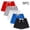 Black-G, variant on 5 Pack Toddler Boys Shorts Candy Color Cotton Soft Casual Elastic Waist Drawstring Summer Beach Shorts Pink