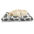 thumbnail image 1 of Underwater Pet Bed, Seashells Cockleshell Starfish Flowers Marine Plants in Monochrome, Resistant Pad for Dogs and Cats Cushion with Removable Cover, 24" x 39", Charcoal Grey and White, by Ambesonne, 1 of 4