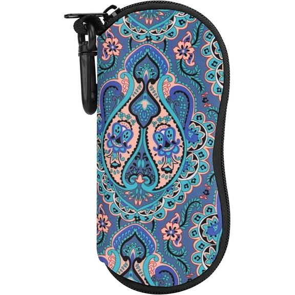 Sunglasses Soft Case Ultra Light Neoprene Zipper Eyeglass Case with Belt Clip for Men Women