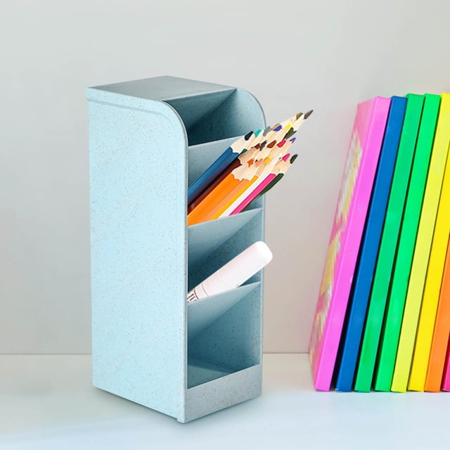 tumgatte Stationery Box Portable Large Capacity Pencil Case Student Multi Functional Plastic Pencil Case Desktop Storage Pencil Case Summer Savings