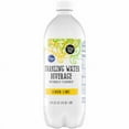 thumbnail image 2 of Pack of 2 - KR Lemon Lime Flavored Sparkling Bottled Water 1 liter, 2 of 4