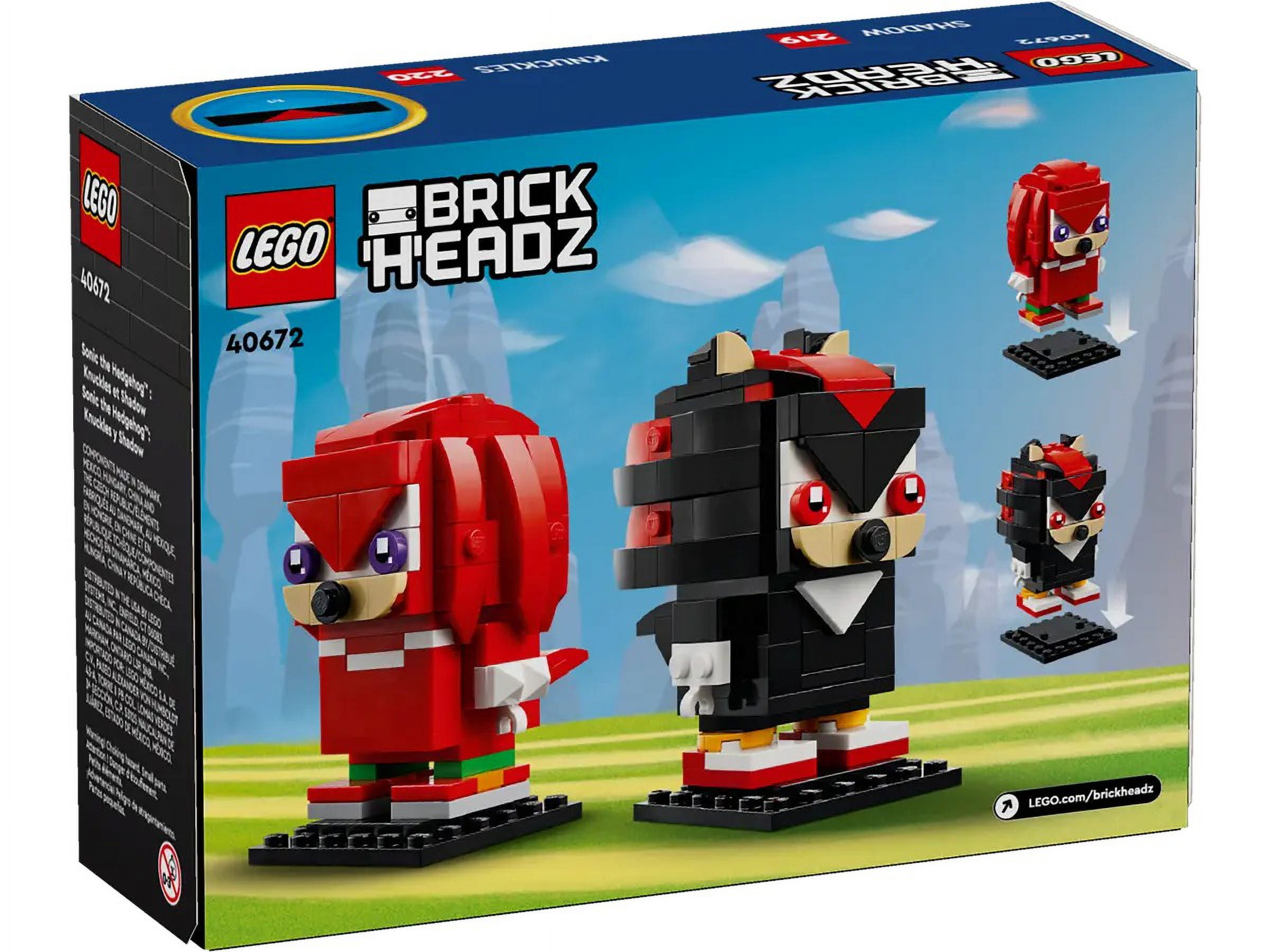 OUT1～25 LEGO 40672 BrickHeadz Sonic the Hedgehog Knuckles & Shadow