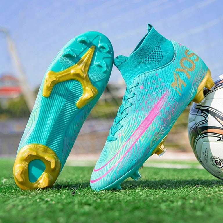 Perezoso pasar por alto escucha Men's Soccer Shoes Outdoor Athletics Training Football Boots Teenagers  Cleats Spikes Shoes AG/FG - Walmart.com