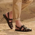 thumbnail image 5 of Michael - Closed Toe Leather Fisherman Sandal | Brown, 5 of 7