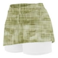 thumbnail image 5 of DAETIROS Girls Plaid Skort for Play & School, Green Athletic Skort with Elastic Waist & Built-In Shorts, Soft Stretch Casual Skirt for Kids Sizes 4-13,Size 8 T, 5 of 6