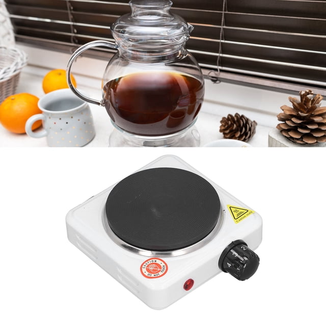 Electric Mini Electric Stove 500W Multifunctional Adjustable Temperature Small Hot Plate Kitchen Countertop Heater For Milk Water Coffee Tea US Plug 110V