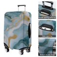 thumbnail image 5 of Blue Marble Gold Wave Pattern Luggage Cover Fashion Suitcase Cover Baggage Covers Fit 25-28 Inch Luggage (Go Travel), 5 of 5