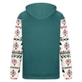 thumbnail image 4 of Penkiiy Men Women Fashion Long Sleeve Hoodie Aztec 3D Print Pullover Sweatshirts S Green, 4 of 4