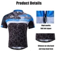 thumbnail image 4 of Bike Jersey for Men Short Sleeve Cycling Shirts with Pocket Road Biking Tops Bicycle Clothing Blue 3XL, 4 of 8
