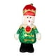 thumbnail image 3 of Adorno navideño de muñeco cascanueces, decoración de mesa navideña Sombrero rojo, 3 of 9